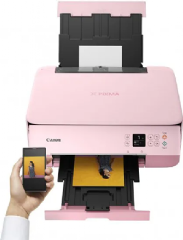 מדפסת משולבת אלחוטית Canon Pixma TS5352 - צבע ורוד