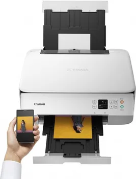 מדפסת משולבת אלחוטית Canon Pixma TS5351 - צבע לבן