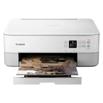 מדפסת משולבת אלחוטית Canon Pixma TS5351 - צבע לבן