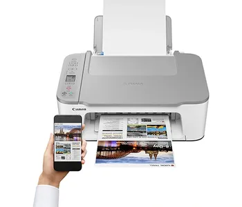 מדפסת הזרקת דיו משולבת CANON PIXMA TS3451 - צבע לבן