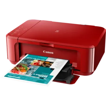 מדפסת הזרקת דיו משולבת (3 ב-1) ׁCANON PIXMA MG3650 - צבע אדום
