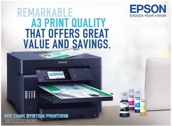 מדפסת משולבת 3-A הזרקת דיו אלחוטית Epson EcoTank L15140 אפסון