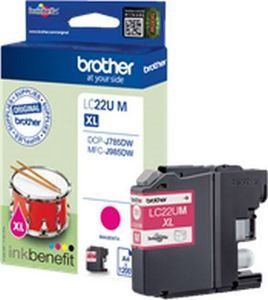 ראש דיו אדום מקורי Brother LC22UM