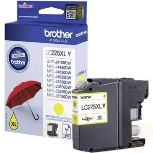 ראש דיו צהוב גדול מקורי Brother LC-225XLY