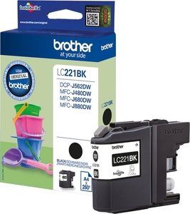 ראש דיו שחור מקורי Brother LC-221BK