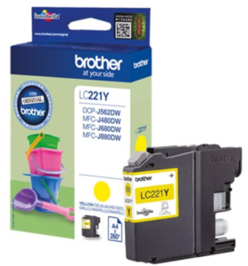 ראש דיו צהוב מקורי Brother LC-221Y