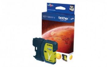 ראש דיו צהוב גדול מקורי Brother LC-1100HYY
