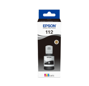 בקבוק דיו שחור מקורי EPSON 112 C13T06C14A
