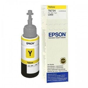 בקבוק דיו צהוב מקורי Epson EcoTank T6734