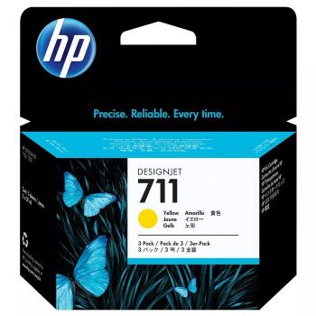 ראש דיו צהוב מקורי HP 711 CZ132A