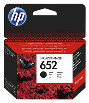 ראש דיו שחור מקורי HP 652