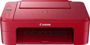 מדפסת הזרקת דיו משולבת אלחוטית Canon Pixma TS3352 - צבע אדום