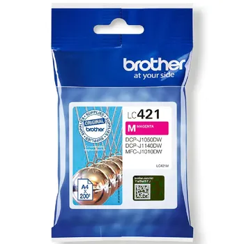 ראש דיו אדום מקורי Brother LC421M