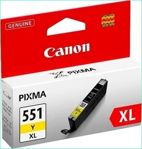 ראש דיו צהוב מקורי גדול Canon CLI551YXL