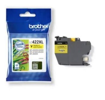 ראש דיו צהוב גדול מקורי Brother LC422XLY