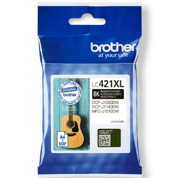 ראש דיו שחור גדול מקורי Brother LC421XLBK
